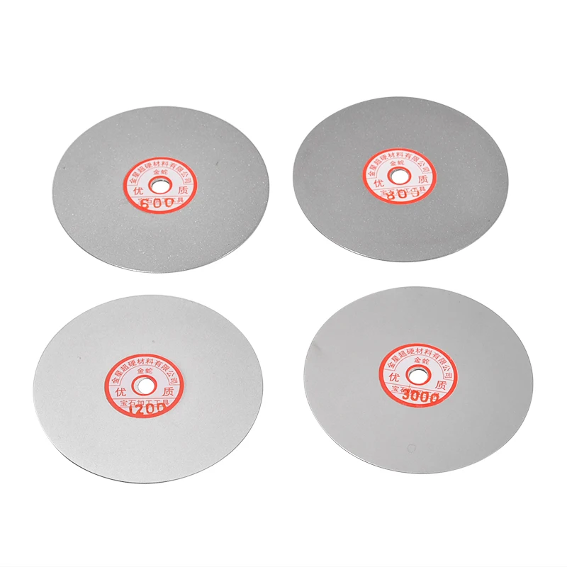 

4pcs/set Diamond Polishing Disc 600 800 1200 3000 Grit 6" Flat Lap Grinding Wheel Lapping Grinding Disc Tool Polishing Laps