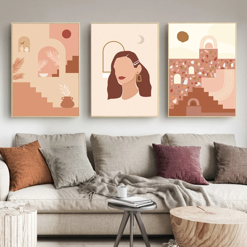 

Abstract Lady Drawing Picture Home Decoration Canvas Painting Wall Art Figure Body Head Poster and Print For Living Room Bedroom