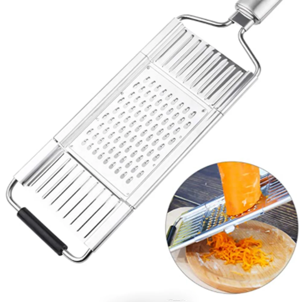 

3-in-1 Multi-purpose Vegetable Shredder Stainless Steel Vegetable Cutter For Carrot Cabbage Cucumber Practical Home Kitchen Tool