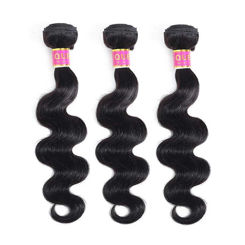 Queen hair продукты индийские человеческие волнистые волосы, для придания объема Связки Remy пряди 1/3/4 пучки волос плетение из двойной уточной нити Натуральные Цветные наращивания волос