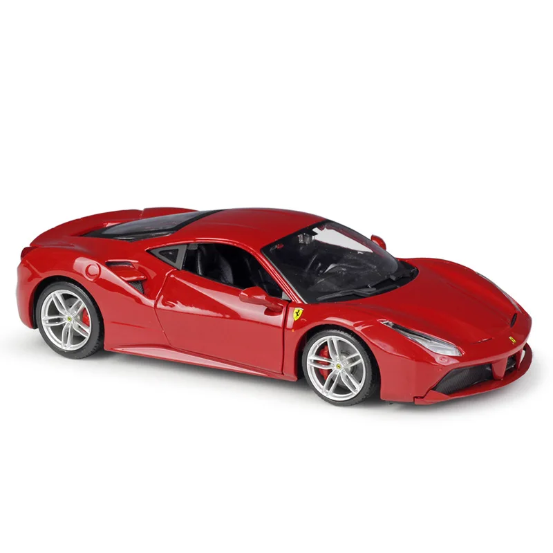 

1:24 488 GTB модели из сплава, искусственная модель, модель спортивного автомобиля, литые игрушечные автомобили для детей, подарки