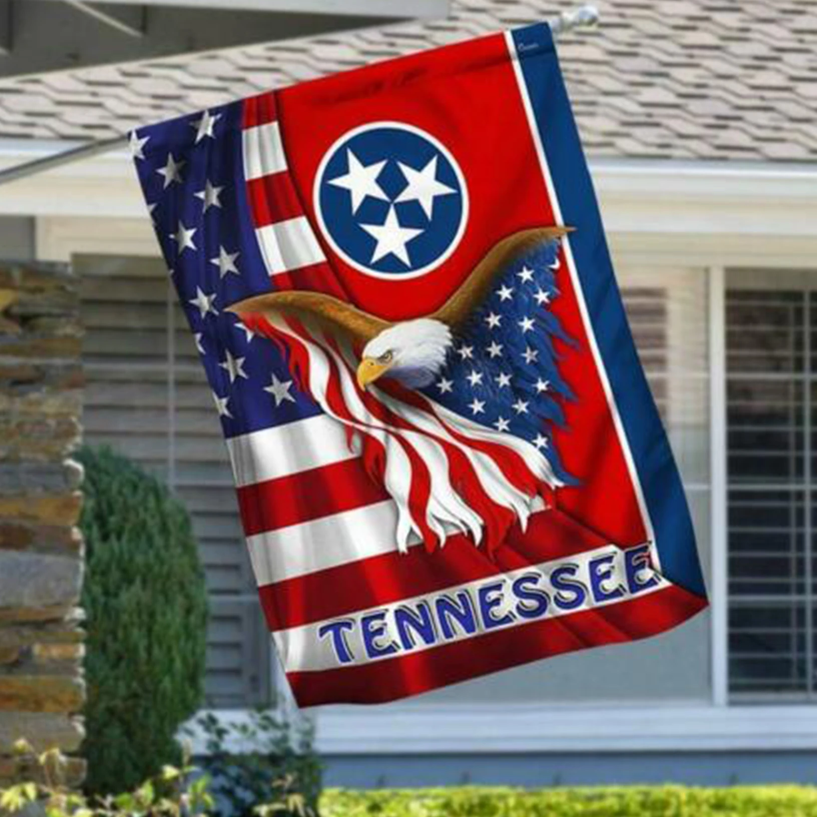 

29.5"x39.5"Tennessee Eagle Flag Double-sided for Outdoor