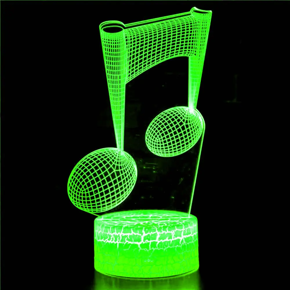 

Creative 3D Illusion Game Music Modeling Statue Model LED Night Light Creative Color Changing Table Lamp Children's Decoration