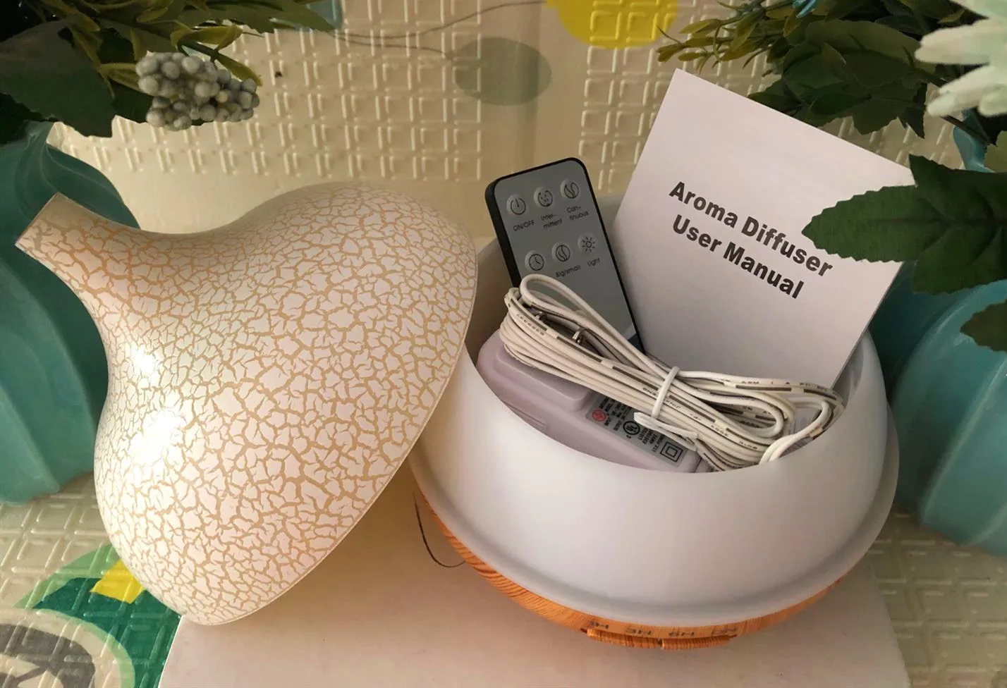 Ультразвуковой аромадиффузор увлажнитель воздуха с дистанционным управлением