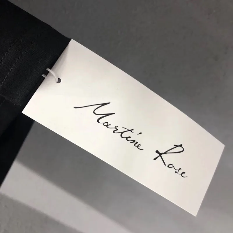 

Hop Martine Hip Rose Long Sleeves T-shirt Men Women Casual Streetwear Oversize Stand Collar Martine Rose Base T Shirt With Tag