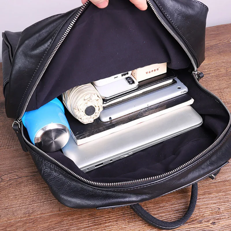 Модная кожаная сумка на плечо AETOO для мужчин стильный рюкзак компьютера спорта