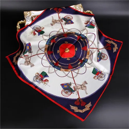 NO 2 - NAVY POBING натуральный шелковый шарф для женщин с кисточками, квадратный платок, платок для маленькой головы,, хиджаб 53x53 см - Цвет: NO 2 - NAVY