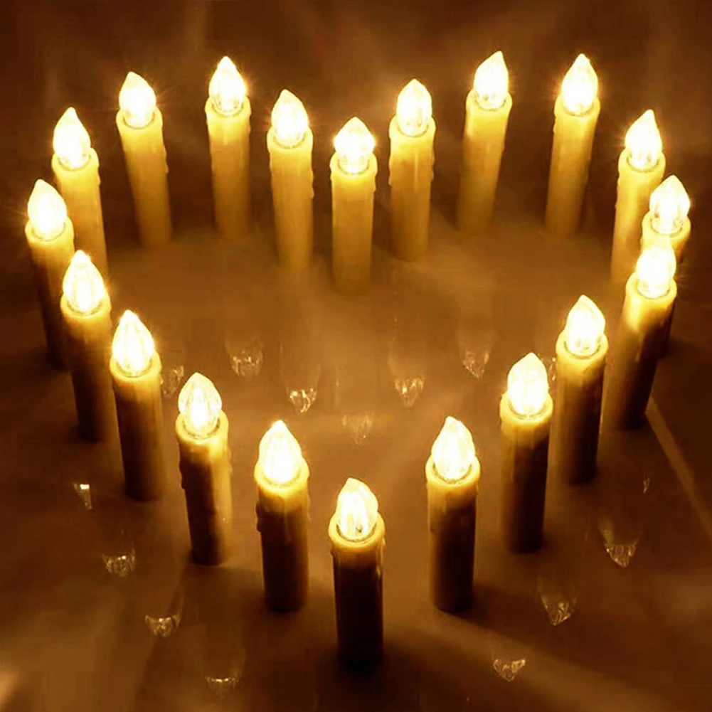 

30PCS LED Flameless Candles Creative Remote Control Candles Home Wedding Birthday Party Decor Lighting Supplies For Home Outdoor
