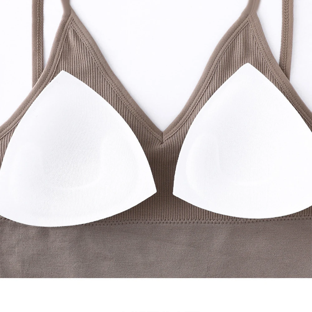 Модный сексуальный женский Мягкий однотонный бюстгальтер с v образным вырезом и u