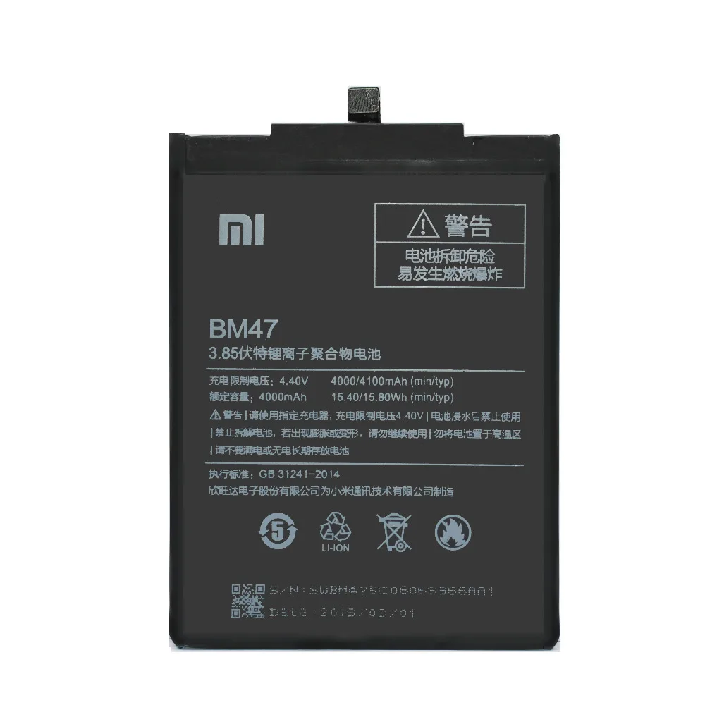 Аккумулятор BM47 для Xiaomi Redmi 4X/подлинный Redmi 3 3S 3X 4X Redrice 3Pro Batteria 4000/4100mAh Akku+ Инструменты