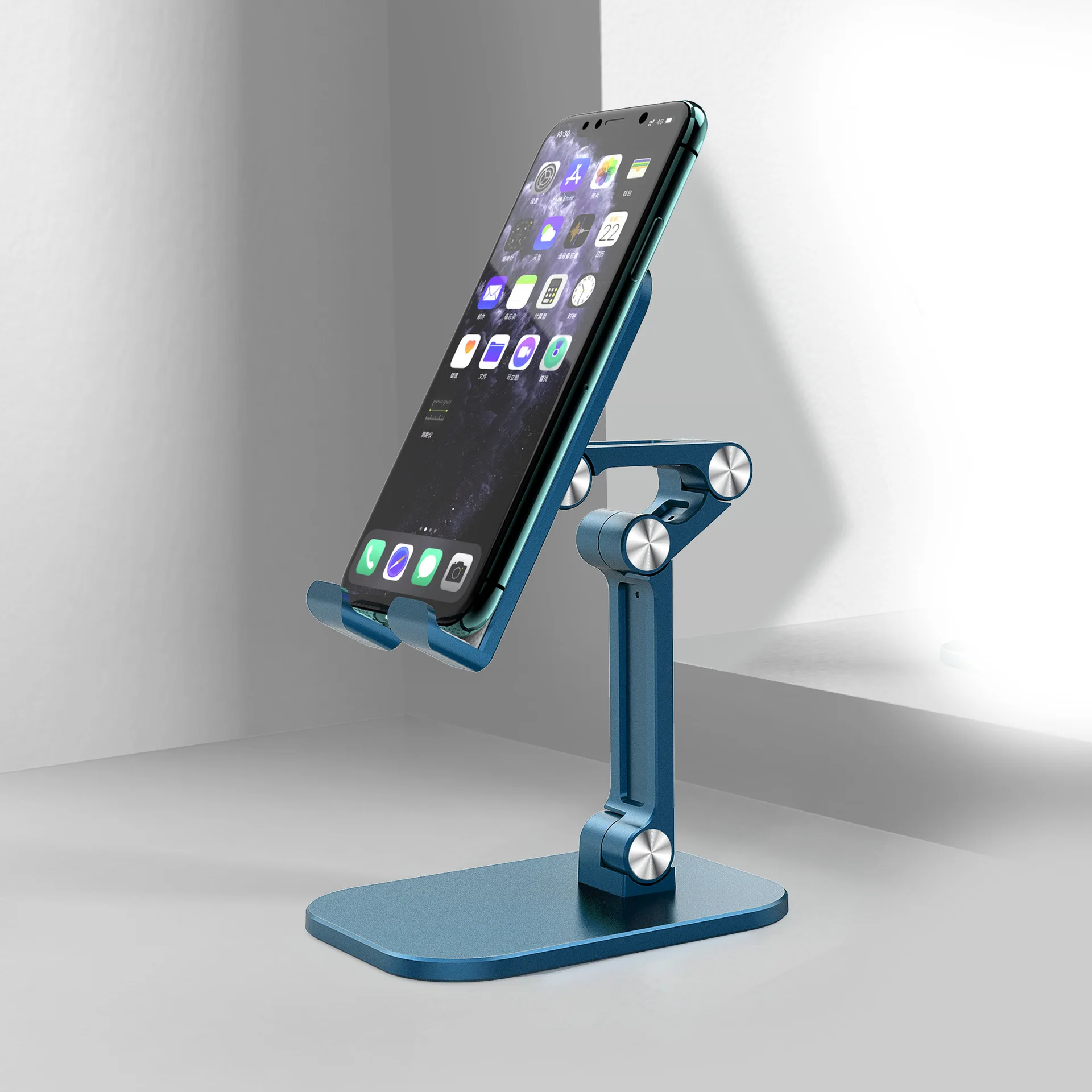 

Lazy desktop mobile phone tablet stand folding stand powder metallurgy