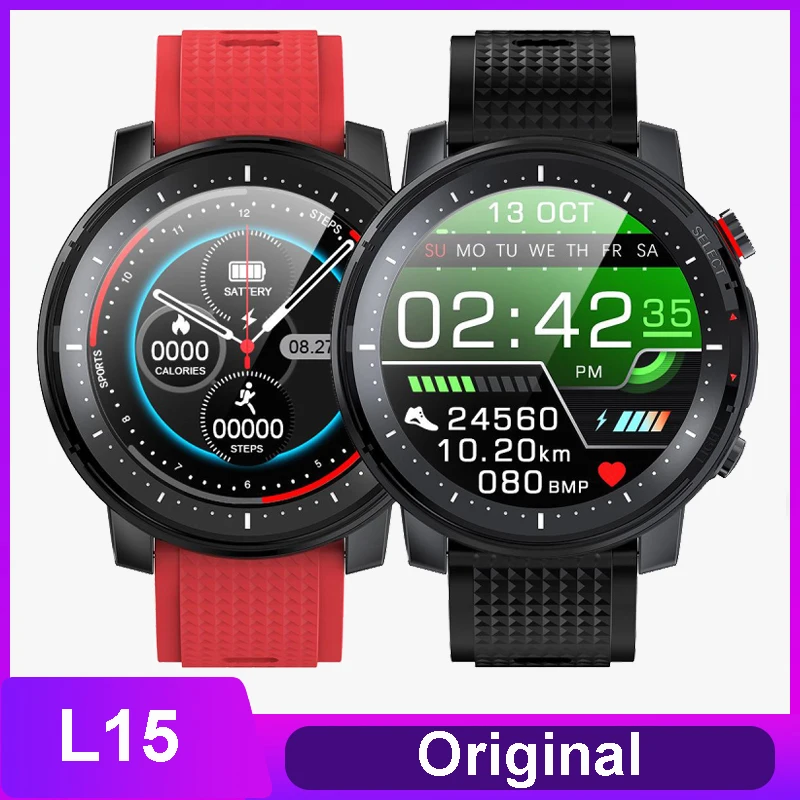 

2021 new L15 Smart Watch Men IP68 Waterproof SmartWatch smart remote control ECG PPG Blood Pressure Heart Rate sport fitness