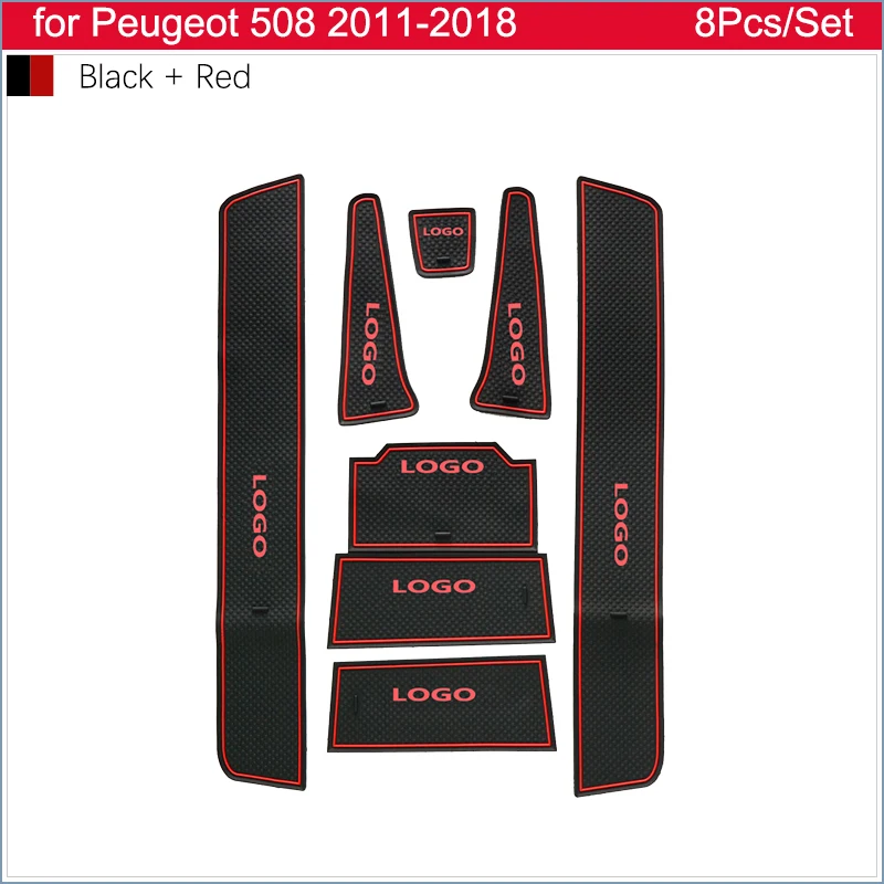 Противоскользящий резиновый коврик-наклейка для Peugeot 508 RXH 2011 ~ 2018 | Автомобильные