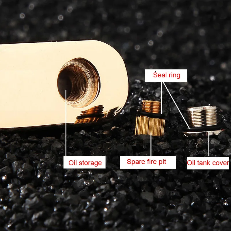 Ветрозащитная Зажигалка на керосин латунная в стиле ретро шлифовальные диски