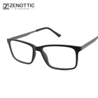 ZENOTTIC Модные мужские очки оправа оптическая узкая Мужская Роскошная ацетатная квадратная оптическая оправа для очков прозрачные линзы очки