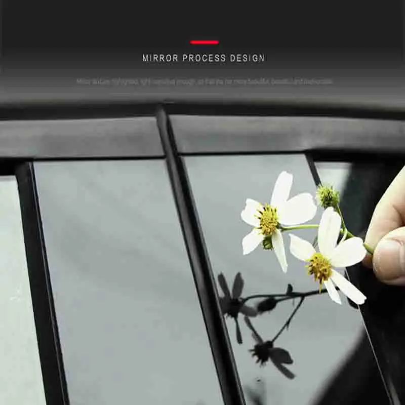 Глянцевая черная Зеркальная Наклейка на автомобильное окно BMW E46 E90 E60 E39 E36 F30 F10 F20 X5