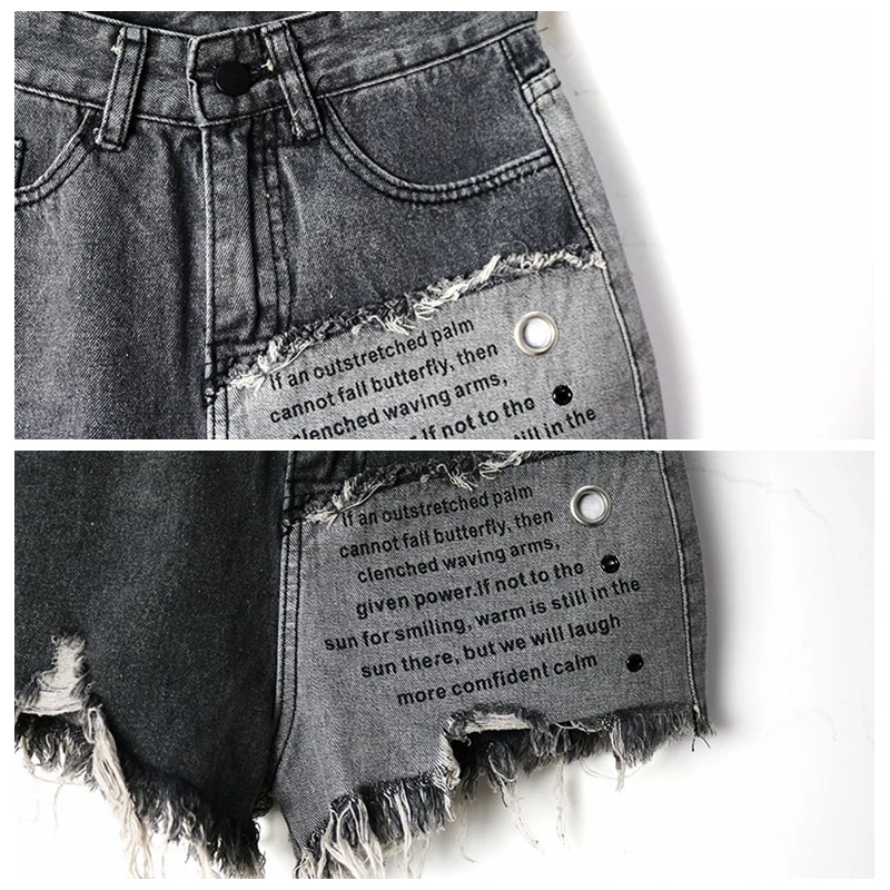 

Denim Shorts High Waist Shorts Jeans Ripped Women's Summer Breeches Streetwear Black Jeans Shorts Jeans Woman 2021 Plus Size