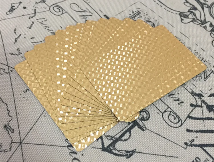 2019 новые Техасские золотые фольги Покер пластиковые водоотталкивающие