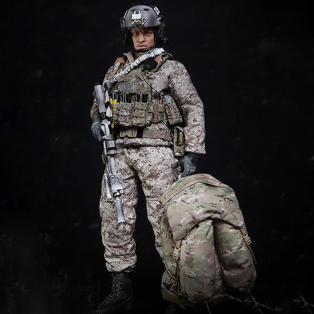 1/6 30 см солдатская модель костюм реалистичный хедлеппт Сделай Сам ручной работы солдат морские котики зимние боевые тренировочные фигурки и игрушки