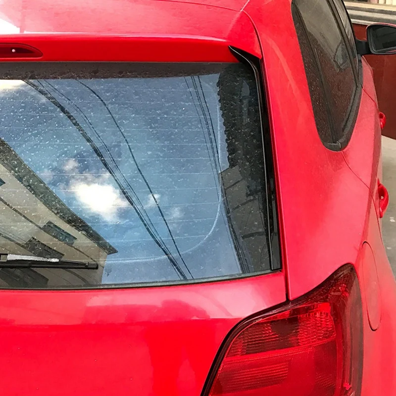 Блестящий черный спойлер для заднего стекла 1 пара обшивка боковых крыльев