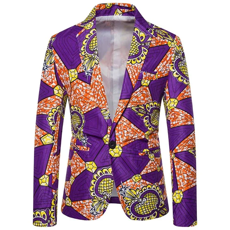 Новый Модный повседневный мужской костюм в народном стиле с длинным рукавом