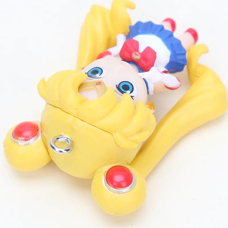 6 шт./компл. брелок с фигурками Сейлор Мун Винус Юпитер Марс Меркурий подвеска ПВХ