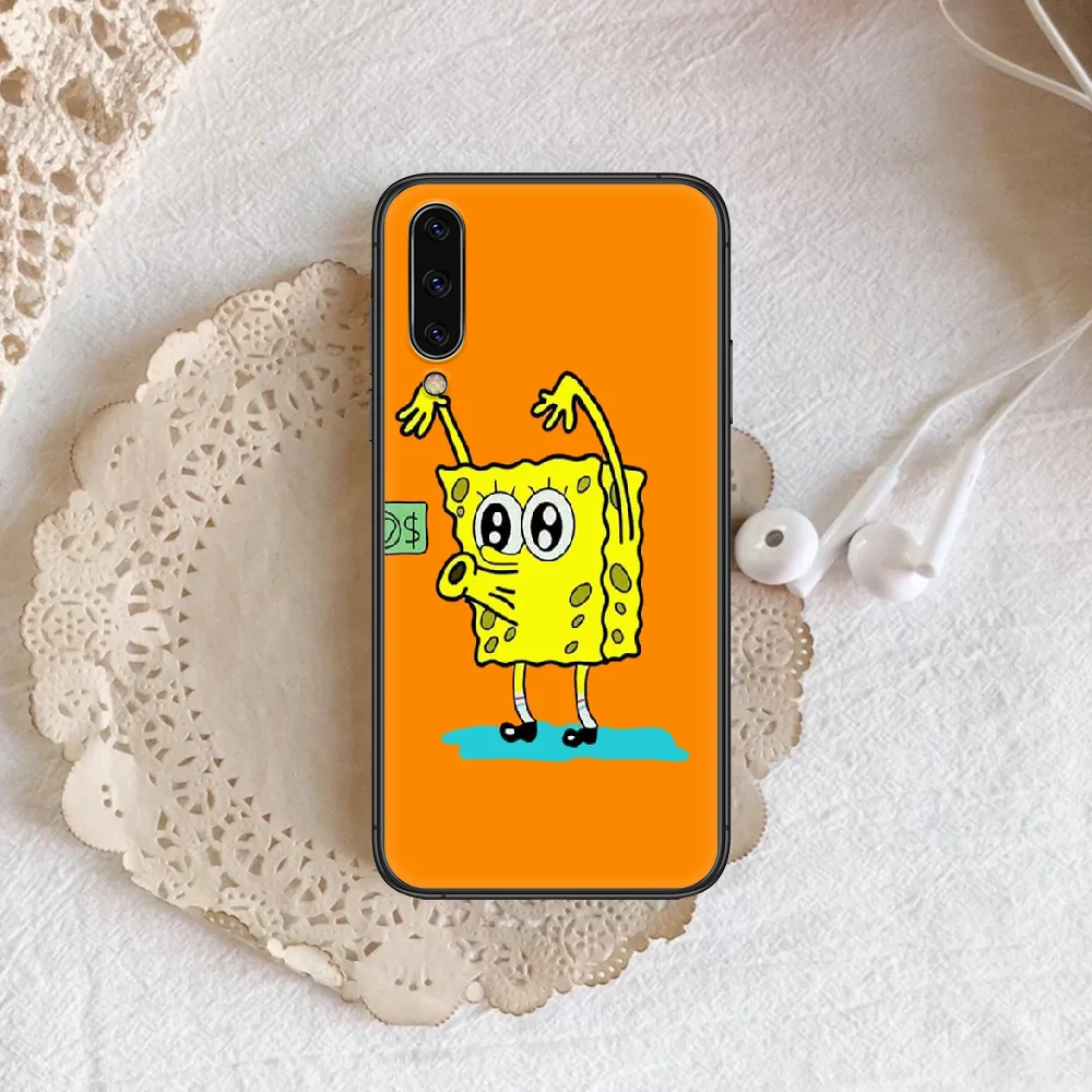 

SpongeBobs Couples Phone Case Cover For Samsung Galaxy A10 A11 A20 E A21 A30 A40 A41 A50 A51 A70 A71 A81 S 4G 5G black