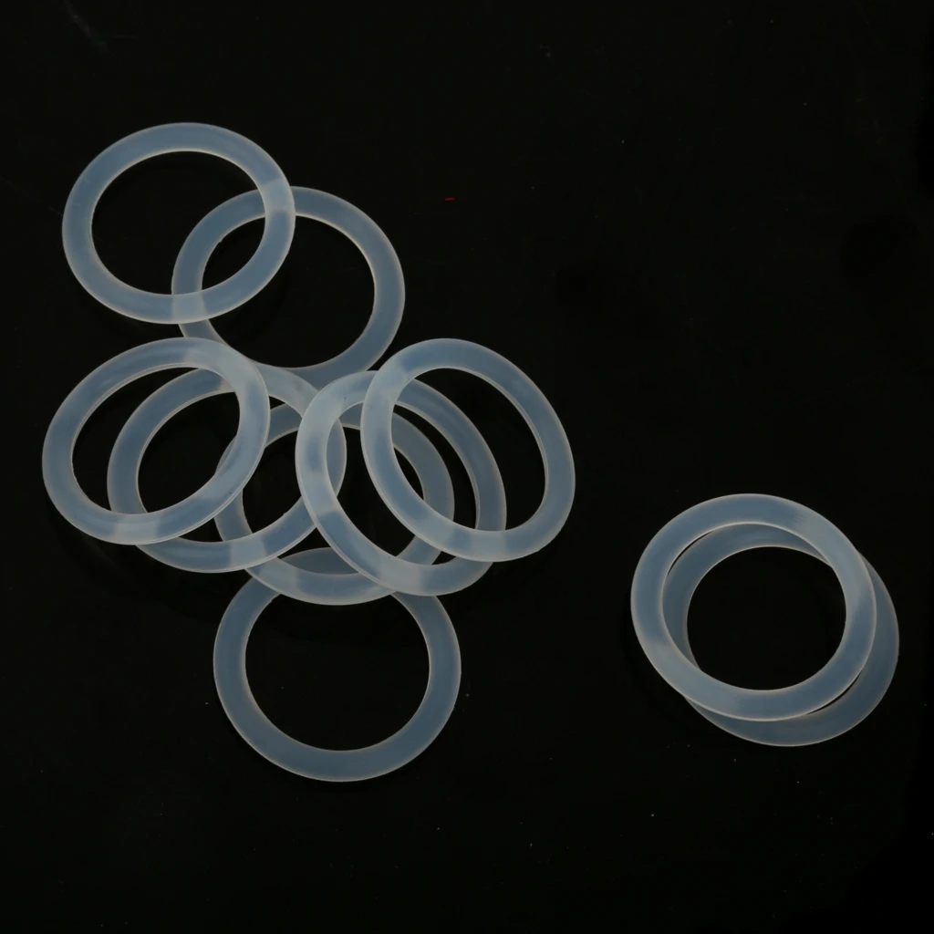 

10Pieces Safe Silicone Baby Pacifier Holder Adapter O Dummy Clear