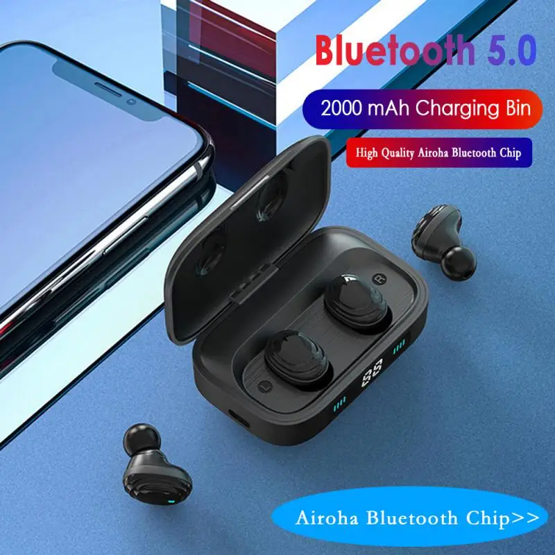 Новые беспроводные наушники TWS Bluetooth 5 0 вкладыши для Iphone Samsung Huawei Xiaomi|Наушники и