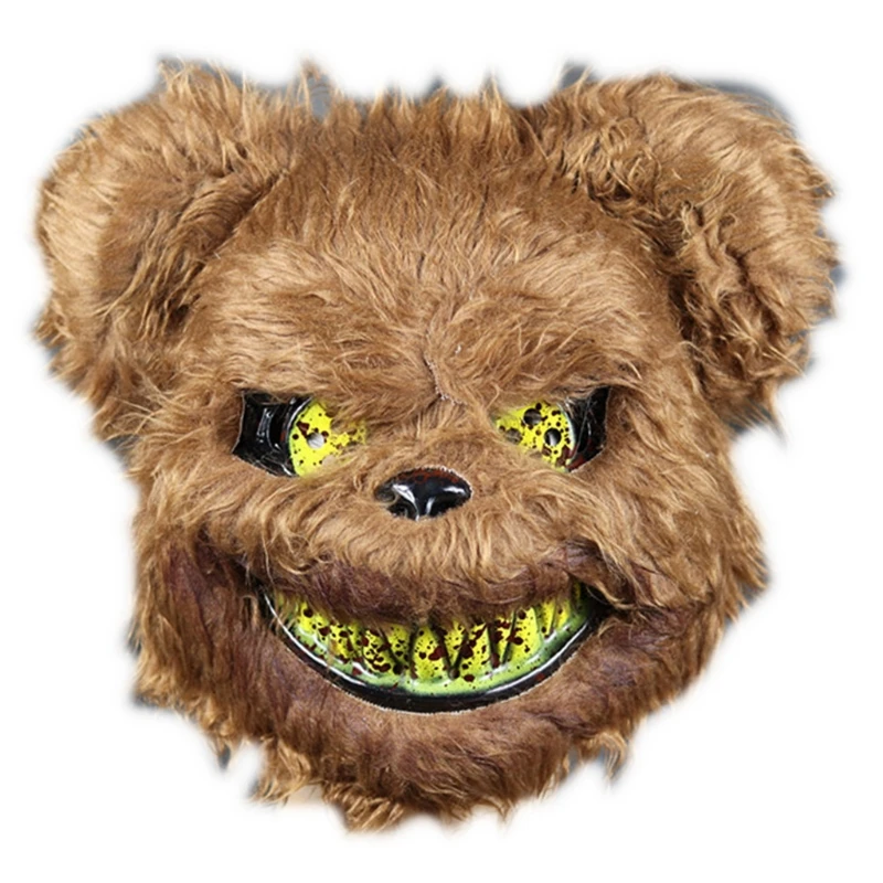 

Страшная маска для Хэллоуина кровавый плюшевый медведь Кролик маска косплей костюмы реквизит маскарадный мяч подарки для взрослых детей