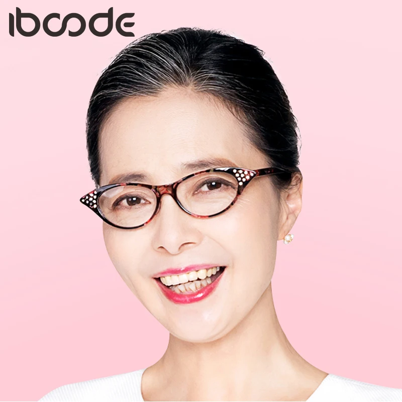 Iboode очки для чтения «кошачий глаз» Для женщин очки со стразами дальнозоркостью с диоптрий 1,0 1,5 2,0 2,5 3,0 3,5 4,0 для мужчин и женщин; 1 предмет
