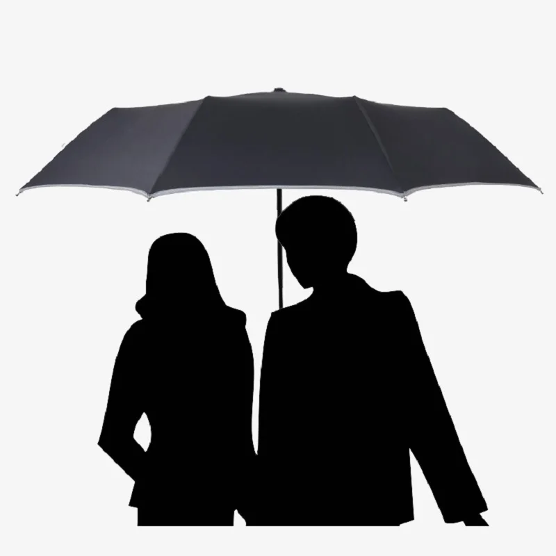 Автоматический зонт складной деловой Зонт с отражающими полосками зонты от