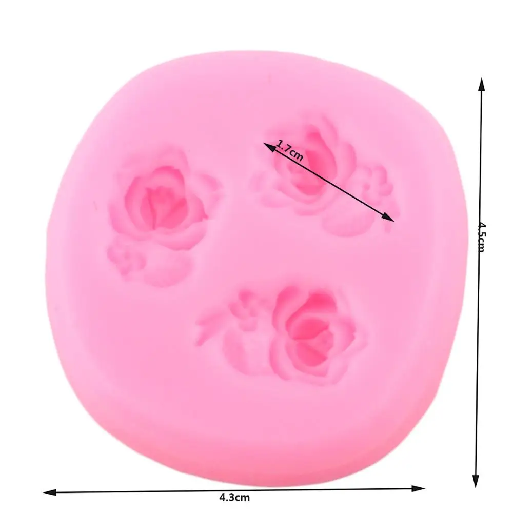 Роза силиконовые формы в виде цветка Fondant (сахарная) пресс форма для DIY
