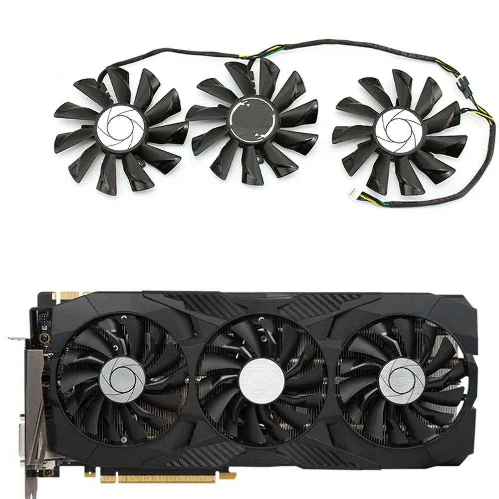 Сменный охлаждающий вентилятор для видеокарты PLD09210S12HH кулер MSI GTX 1080Ti 11G DUKE