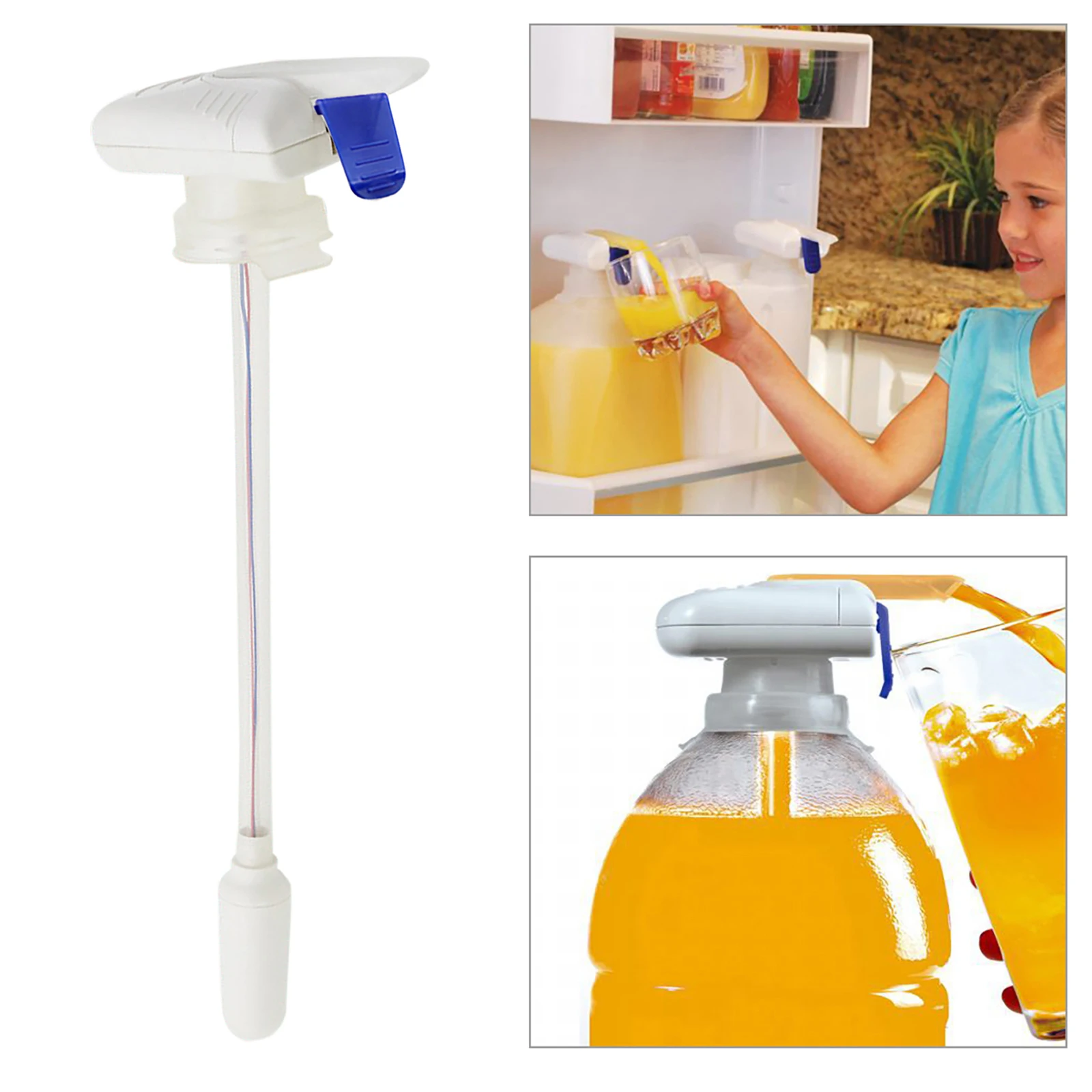 

2pcs New Electric Automatic Water Drink Beverage Soda Dispenser Spill Proof Automatic Drinks Dispenser Fruit Juice Kitchen Tools