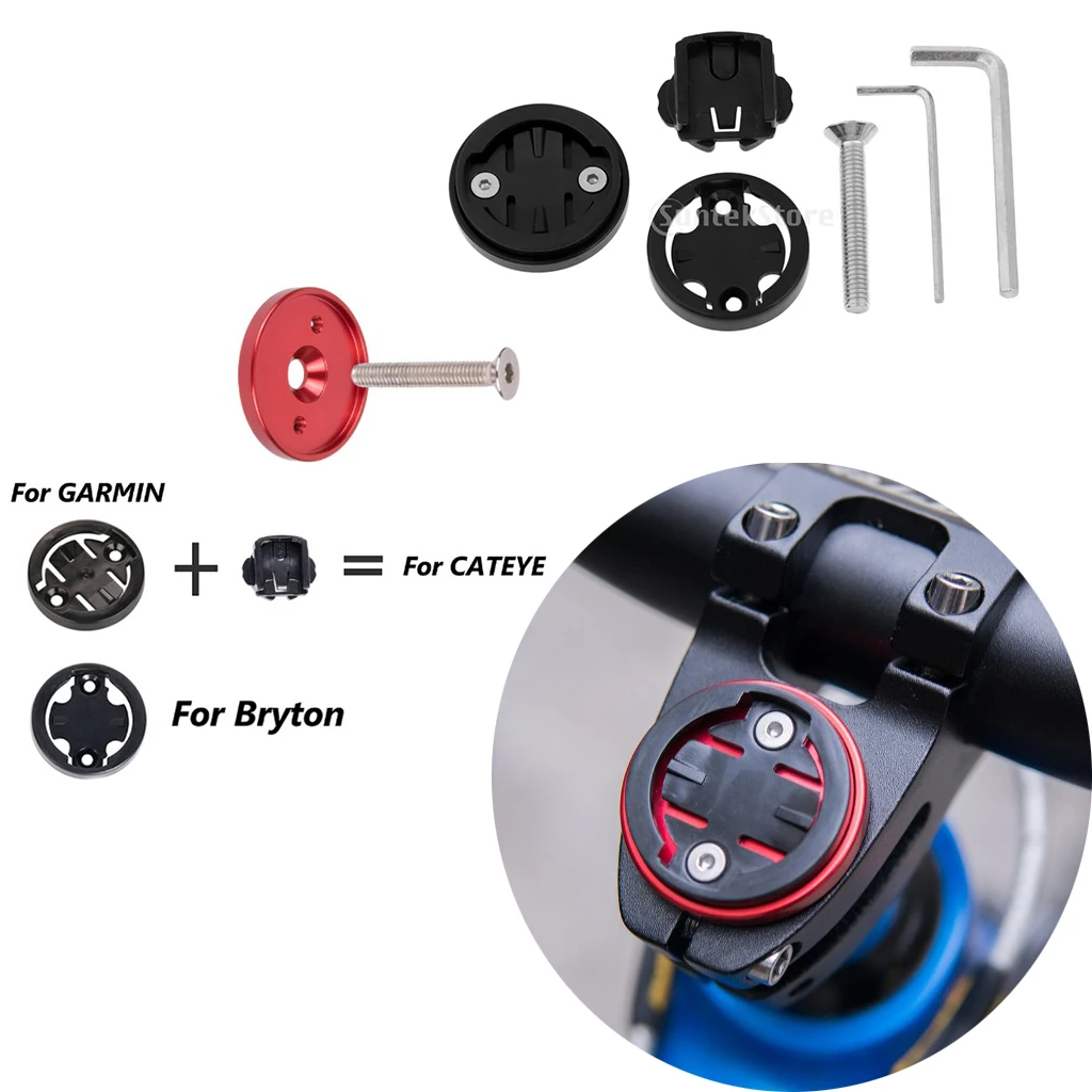 Универсальный Велосипедный вынос руля Топ Кепки крепление компьютера GPS