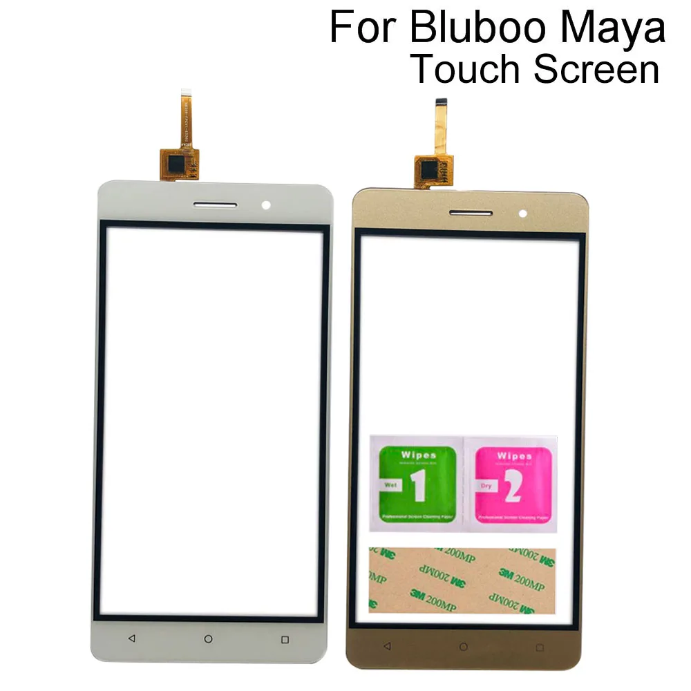

5.5'' Touch screen For Bluboo Maya Front Outer Glass Lens Sensor Touch Panel Digitizer Repair Tools 3M Glue Wipes