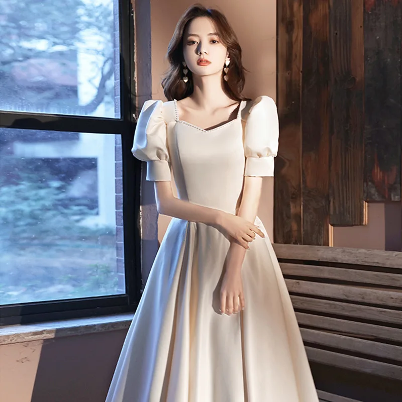 

Благородное белое вечернее платье, элегантное платье для официальной вечеринки, изящное платье на день рождения, очаровательное платье при...