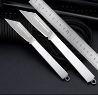 sanrenmu scalpel surgical folding pocket knife 4cr15n blade stainless steel handle fruit cutting knife mini edc knife