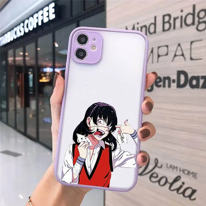 

Kakegurui Jabami Yumeko temptation Phone Case Matte Transparent for iPhone 11 12 7 8 s mini pro X XS XR MAX Plus funda