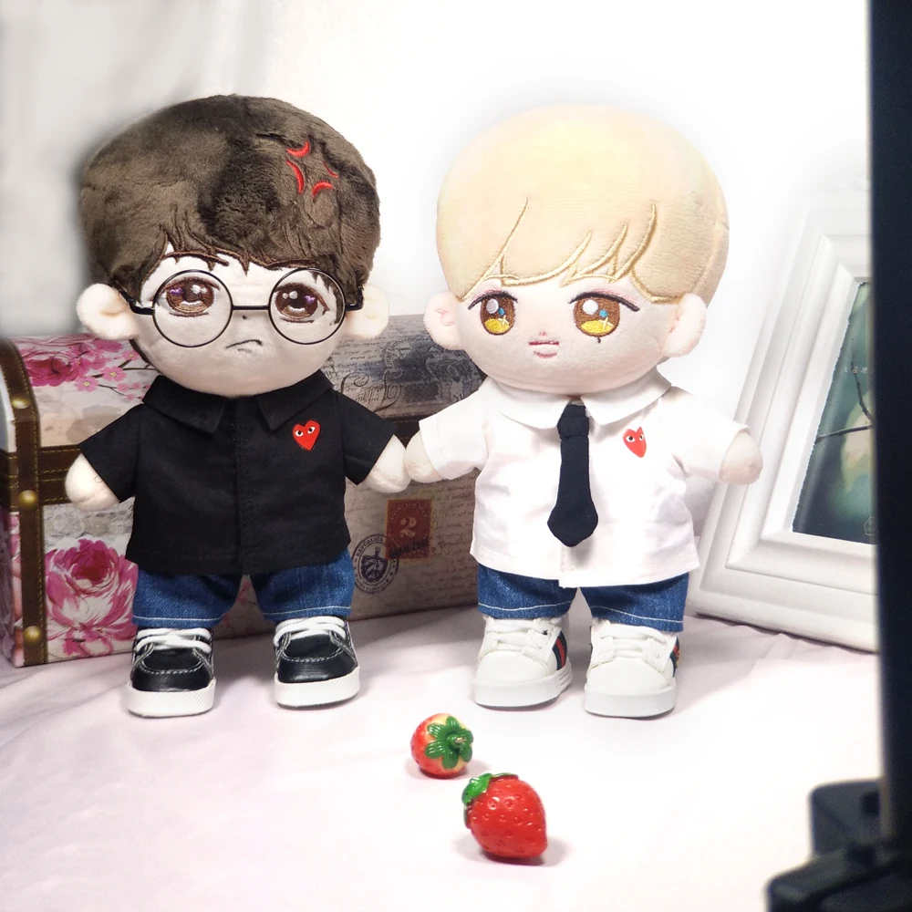 20 см игрушка кукла одежда джинсы Kpop EXO Baekhyun плюшевые куклы аксессуары детские
