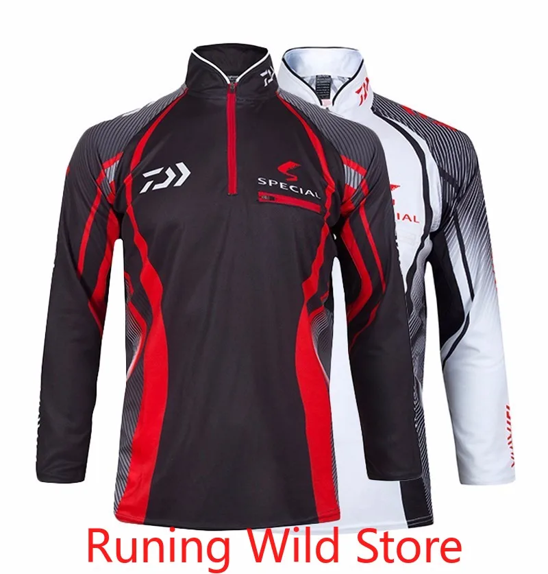 

Рубашка Daiwa мужская с защитой от УФ-лучей, профессиональная дышащая, для рыбалки, езды на велосипеде, летняя одежда