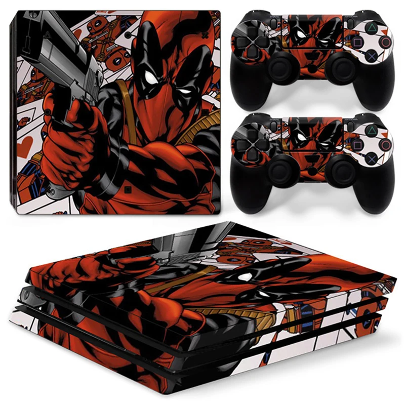 Pop Viny Наклейка для PS4 Pro консоль+ 2 кожаная наклейка на контроллер для sony Playstation 4 Pro игровые аксессуары