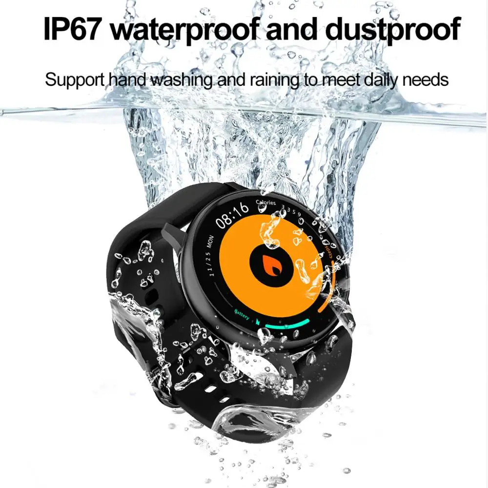 Смарт часы LYKRY DT88Pro с круглым сенсорным экраном 1 3 дюйма и Пульсометром|Смарт-часы|