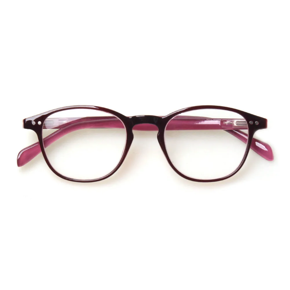 

Reading Glasses With Round Lens Spring Hinge Fashion Hinge Reader Plastic Multi Color Optional
