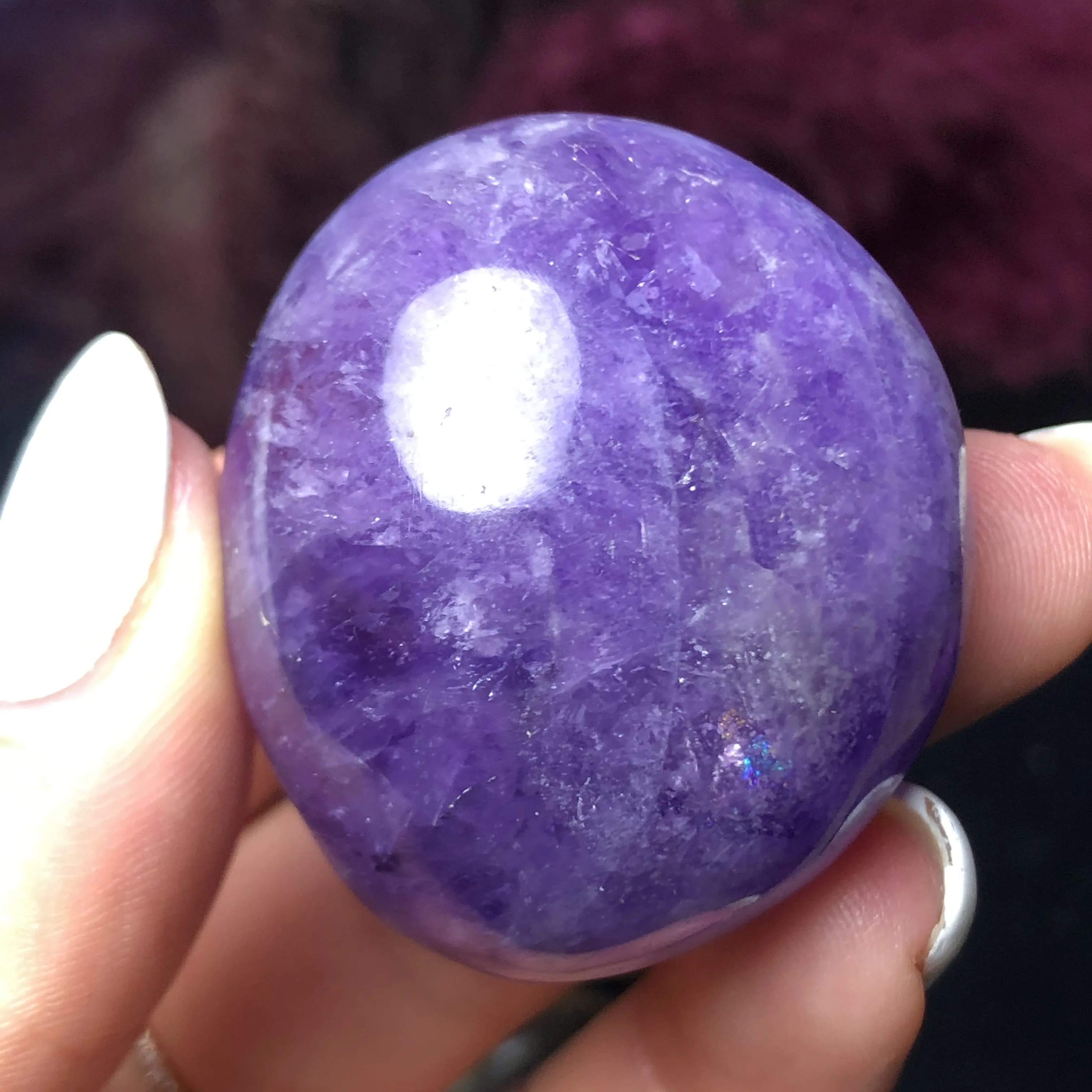1 шт. натуральный драгоценный камень с аметистом и ладонью|Камни| |