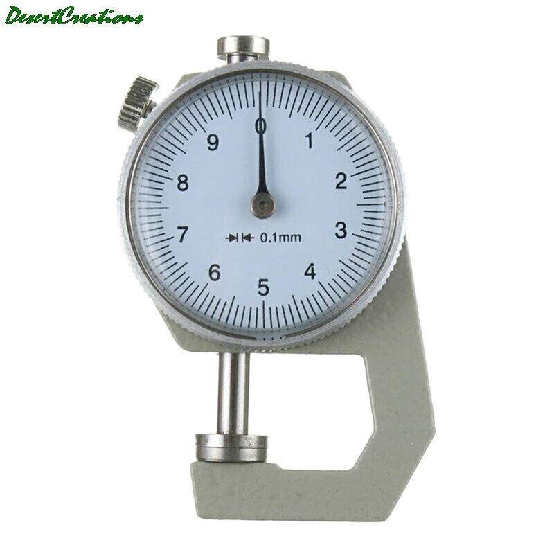 Толщиномер с плоской головкой 1 шт. измеритель толщины кожи тестер инструментов 0