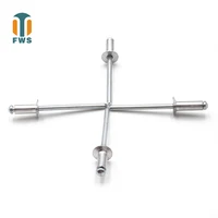 50 pcs m5 8 16mm din en iso 15978 gb t 12617 1 aluminum open end blind rivets with break pull mandrel and countersunk head