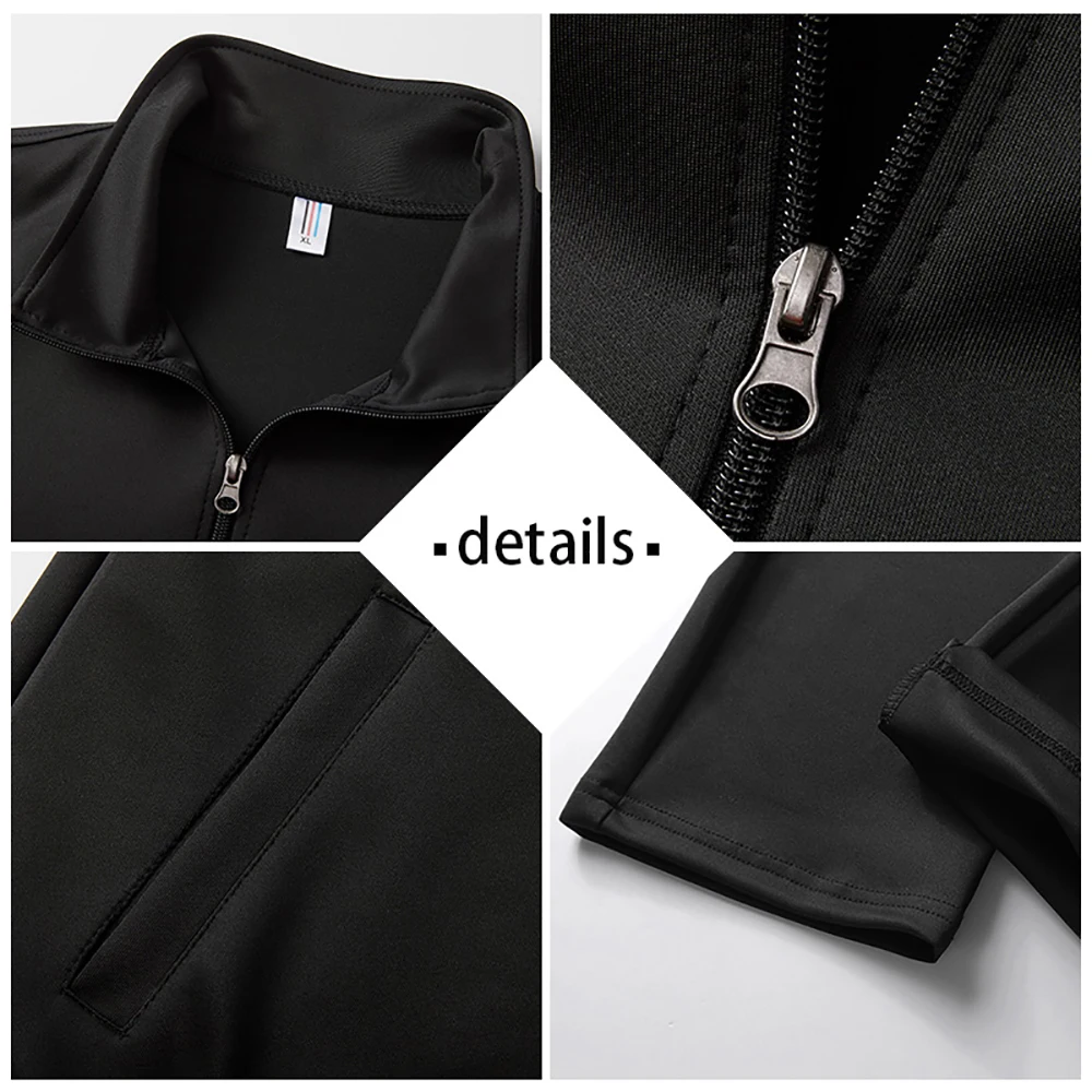 

2020 Casual Tracksuit Men Autumn Zipper Jackets+Pants 2 Pieces Sets Male Slim Fit Sportswear New Fashion 2PCS Men's Solid Set