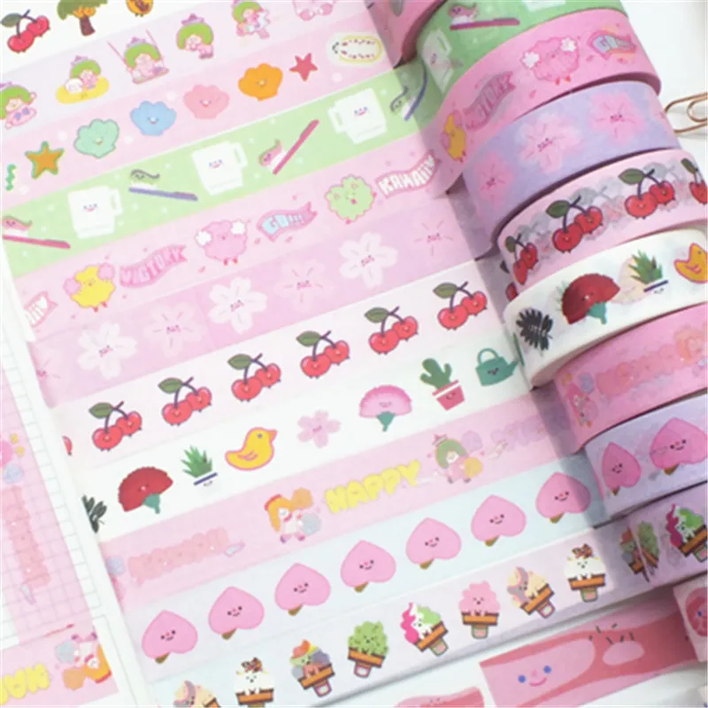 Kawaii канцелярские товары Корейская Ins Малярная клейкая лента сделай сам